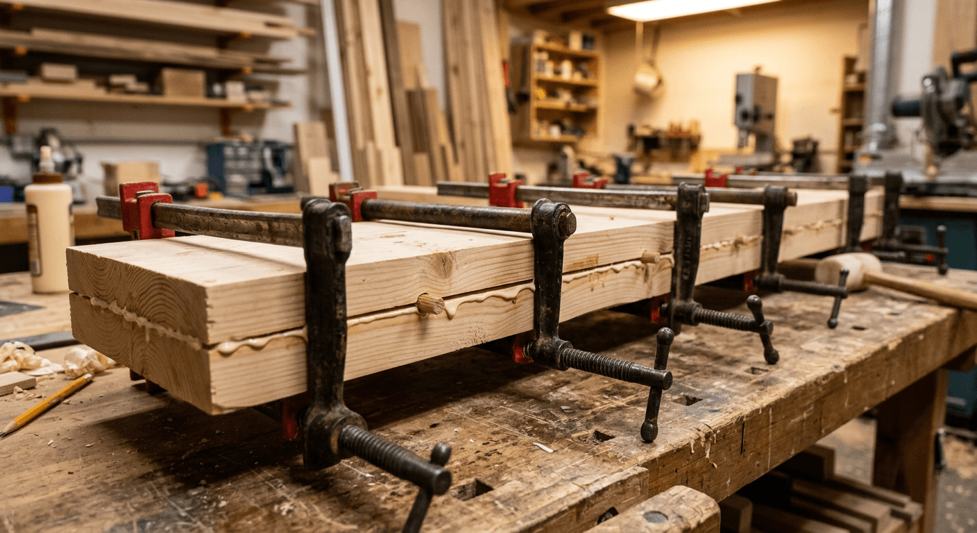 union de la mesa de madera rustico