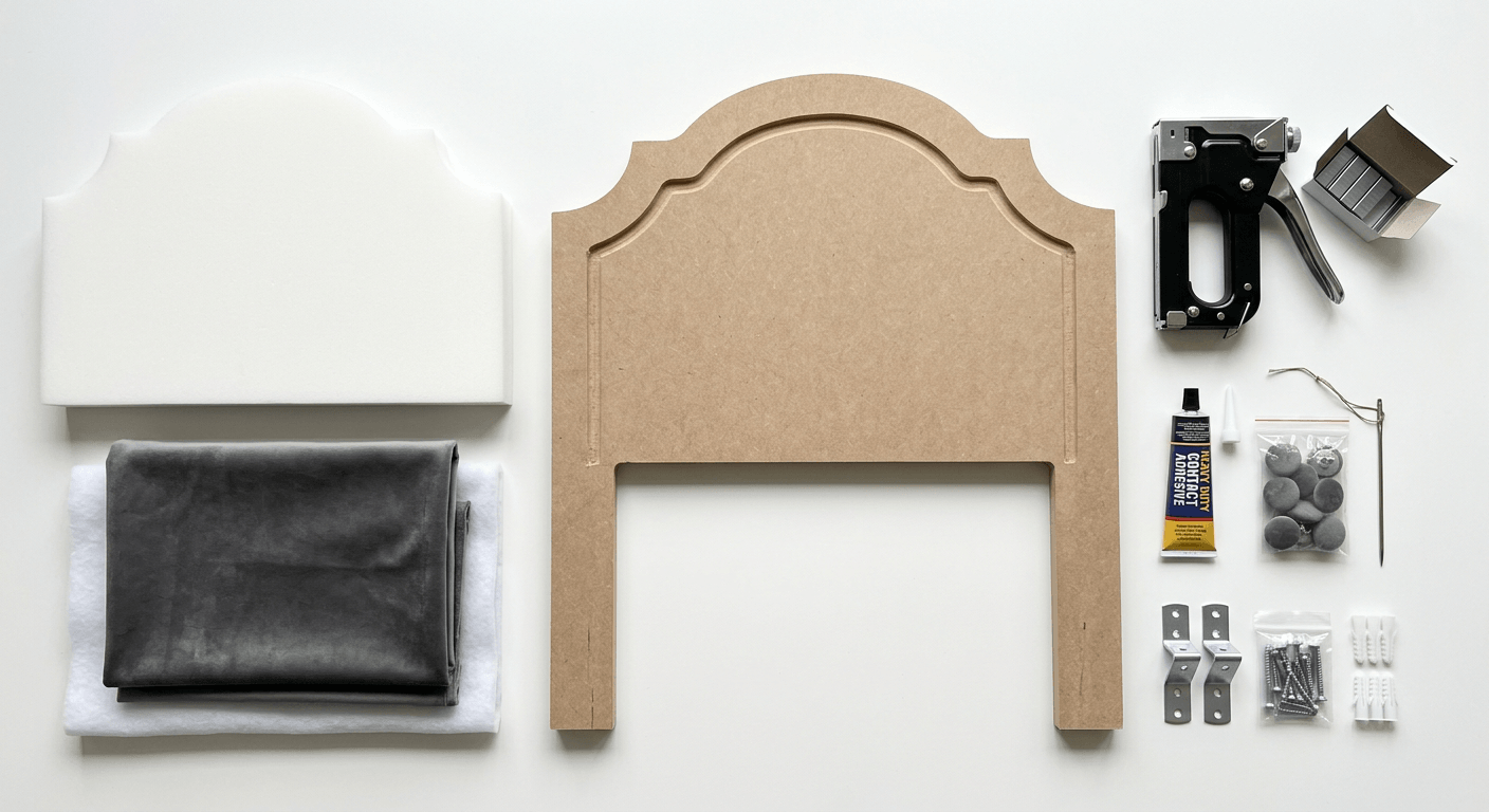 Materiales de cabecera de cama en MDF